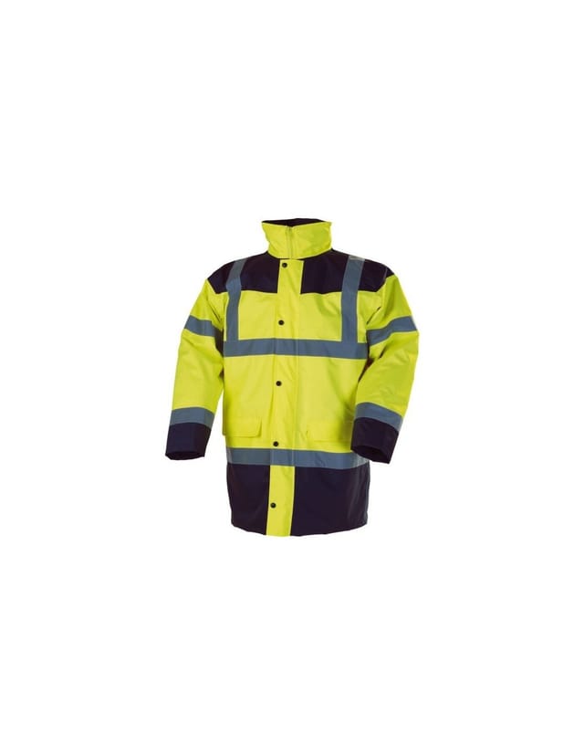 Hochsichtbarkeits-parka 4-in-1 Piana Orange Blau Parka Und Weste Größe S