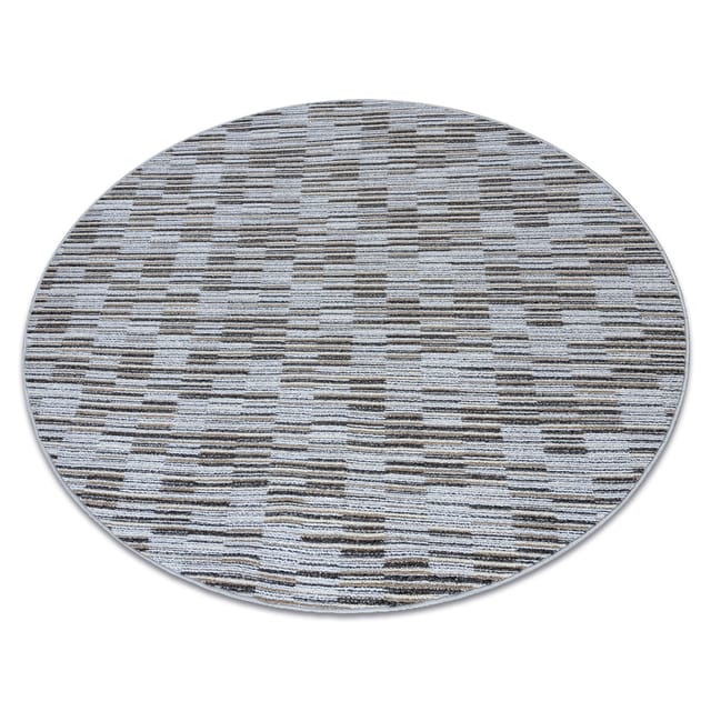 Teppich Rund Libra Grau 109 Streifen Grey Rund 100 Cm