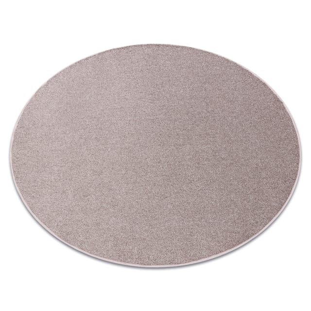 Teppich Rund Excellence Erröten Rosa 407 Eben, Melange Pink Rund 100 Cm