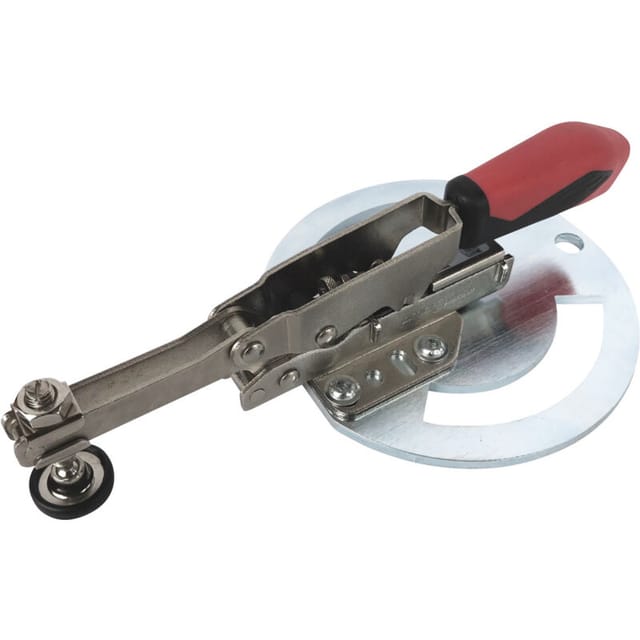 Schweisskraft 1528164 Senkrechtspanner Mit Runder Adapterplatte, Geschlossen Län