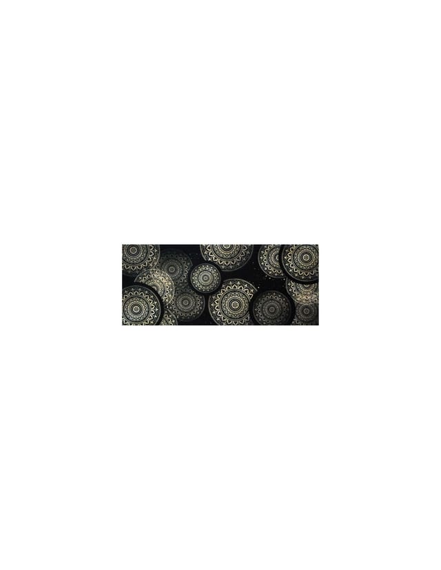 Boston-teppich 50x120cm Mandala Schwarz - Idmat