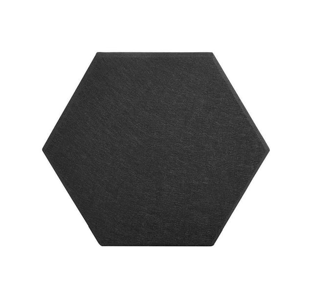 Home Deluxe - Akustikplatten Hexagon Selbstklebend Silent Farbe: Schwarz, Menge: 20