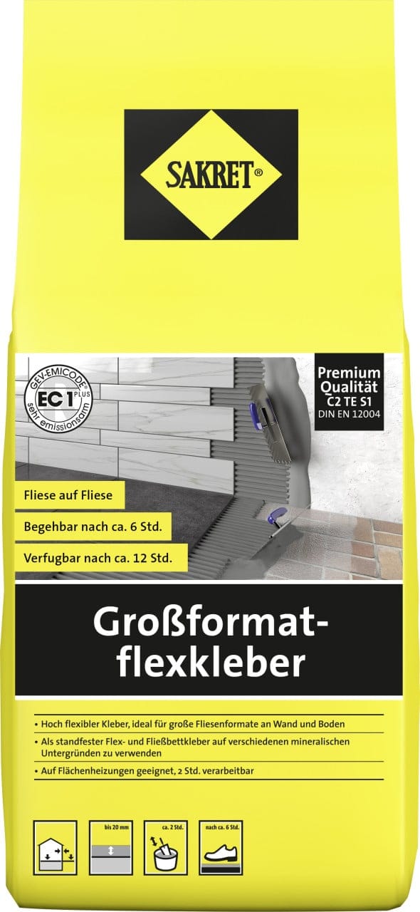 Großformatflexkleber 5 Kg Fliesenkleber & Baukleber - Sakret