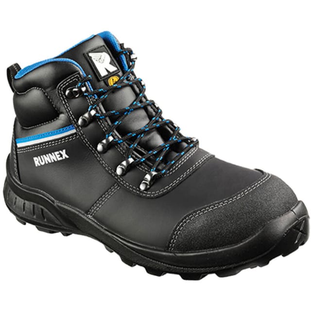 Runnex® 520841 Runnex® S2 Esd-sicherheitsschnürstiefel Teamstar Schwarz/blau
