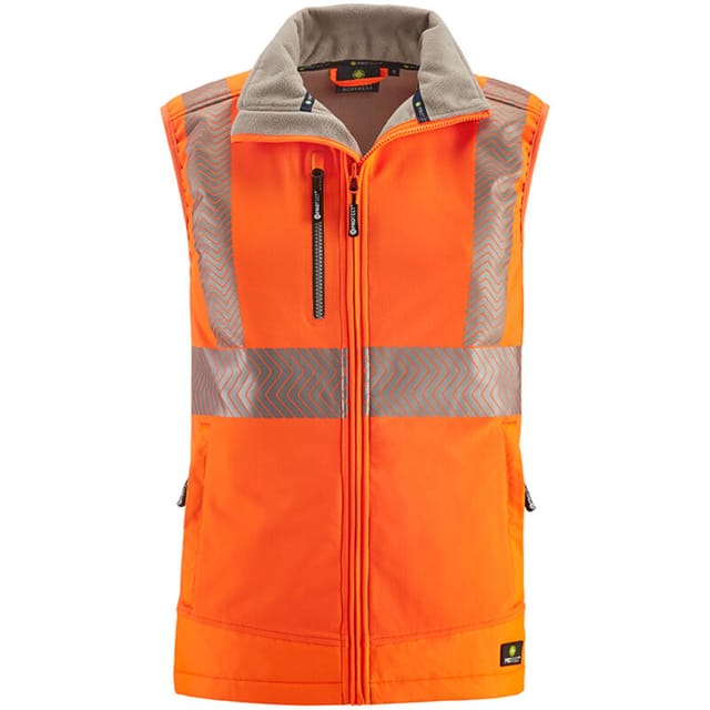 4protect® Warnschutz-softshellweste Paramus Leuchtorange Reflex 3420-xxl