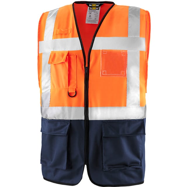 Texxor® 4210 Texxor® Warnschutz-weste Newcastle Gr. Xxl Leuchtorange Zer