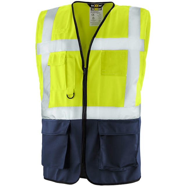 Texxor® Warnschutz-weste Newcastle 100% Poly. Leuchtgelb En 13688, 4211 Gr. L