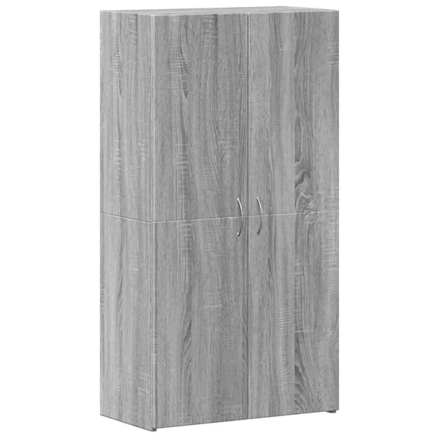 Aktenschrank Grau Sonoma 60x32x115 Cm Holzwerkstoff Vidaxl