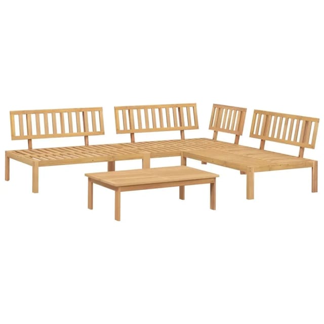 4-tlg. Garten-sofagarnitur Aus Paletten Massivholz Akazie - Vidaxl