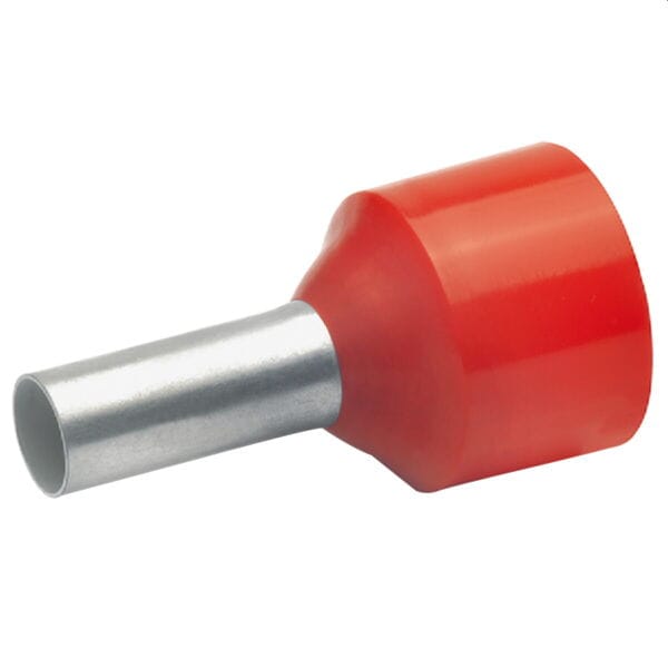43612 Aderendhülse 10 Mm² Teilisoliert Rot 100 St. - Klauke