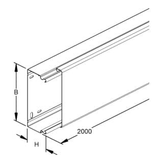 Niedax Lfk-kanal Stahlblech Llk 60.150 60x150 Verzinkt Ve 2 Mtr