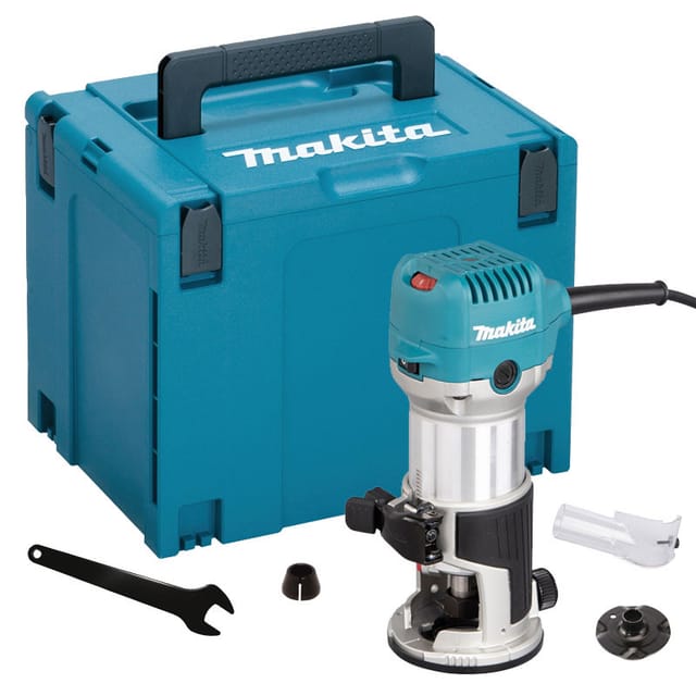 Abricht- Und Oberfräse 710 W Zange Ø8 Oder 6 Mm Im Makpac-koffer - Makita Rt0702cj
