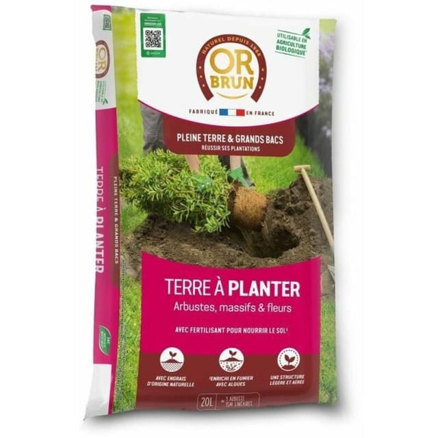 Or-brun Obrtap20n Brauner Premium-erde 20 L