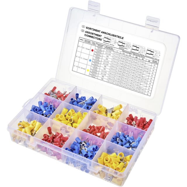 Tru Components - Tc-11894508 Quetschverbinder-sortiment 0.5 Mm² 6.0 Mm² Rot, Blue, Gelb 520 St.