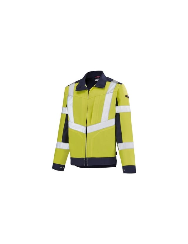 Arbeitsjacke Hi Vi Workvision Gelb-blau T2