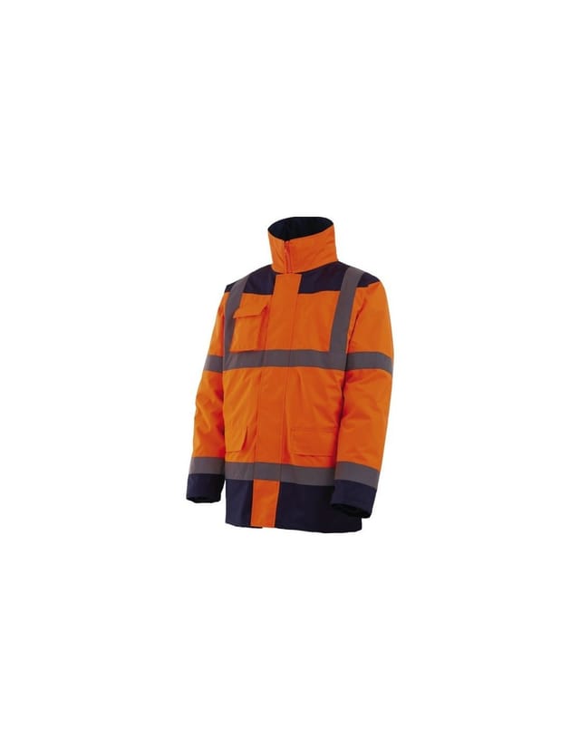 Daunengefütterter 4-in-1 Parka Jaunefluo-marine Txl