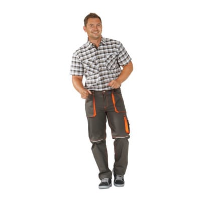 Arbeitshose Bundhose Basalt Neon Oliv/orange Größe 106