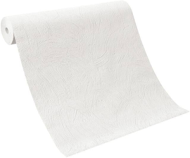 Rasch Selection 859201 Vliestapete Einfarbig 0.53 M X 10.05 M Weiß