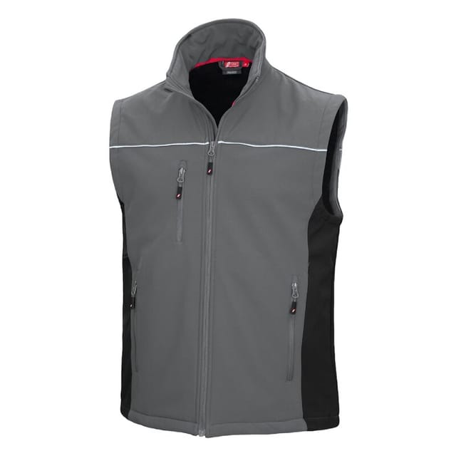 Softshellweste Nitras Motion Tex Light 7162 Grau/schwarz Gr. 3xl