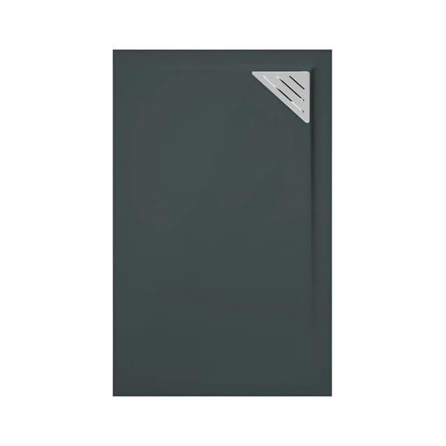 Mineralguss-duschwanne Extra Flach Trinity In Anthrazit 70x200 Cm Ablauf Rechtsbündig