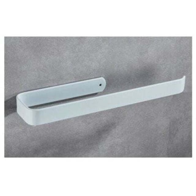 Weißer, Wandmontierter Küchenrollenhalter, 33 Cm, Selbstklebend Oder Zum Anbohren, Küchenrollenhalter Aus Aluminium Für Küche, Bad, Schränke, Vertikal Oder Horizontal, Weiß