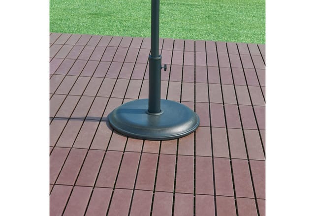 Casa.pro - Sonnenschirmständer Bionaz Ø45x5 Cm Beton 15 Kg Schwarz [ ]