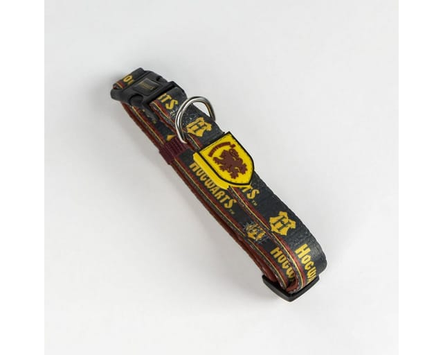 Halsband Premium Für Hunde De Harry Potter - Farbe Gelb Und Rot - Größe S-m -- Schnellverschluss De Click - Hergestellt Aus Polyester - Design De Gryffindor - Original Produkt Designed In Spain