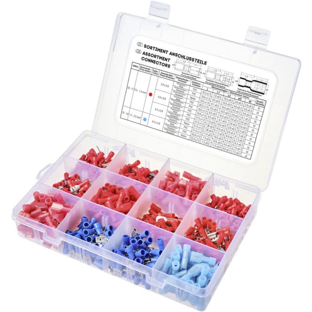 Tru Components - Tc-11894516 Quetschverbinder-sortiment 0.5 Mm² 2.5 Mm² Rot, Blau 575 St.