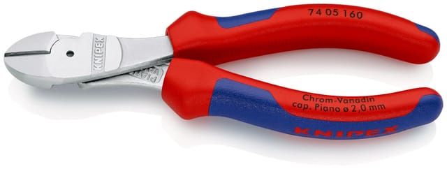 74 05 160 Kraft-seitenschneider Mit Mehrko.-hülle Verchromt 160 Mm - Knipex