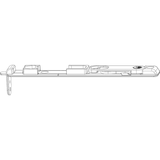 Mm Kantriegel Unten Mm-ks, Eurofalz Ft 24 Mm, 13v, L=170 Mm, Silber - Maco