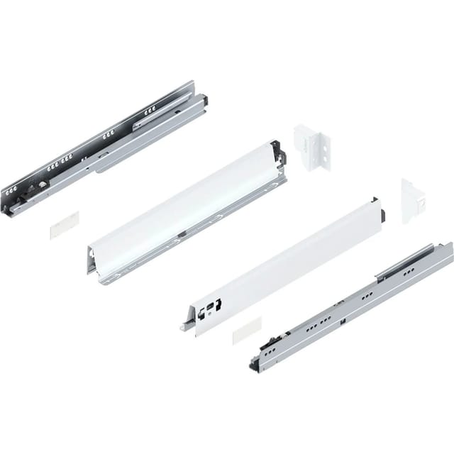 Blum Tandembox Antaro N Schubladenschienen-set 1 Paar, 65kg 500mm Vollauszug Blumotion Seidenweiß