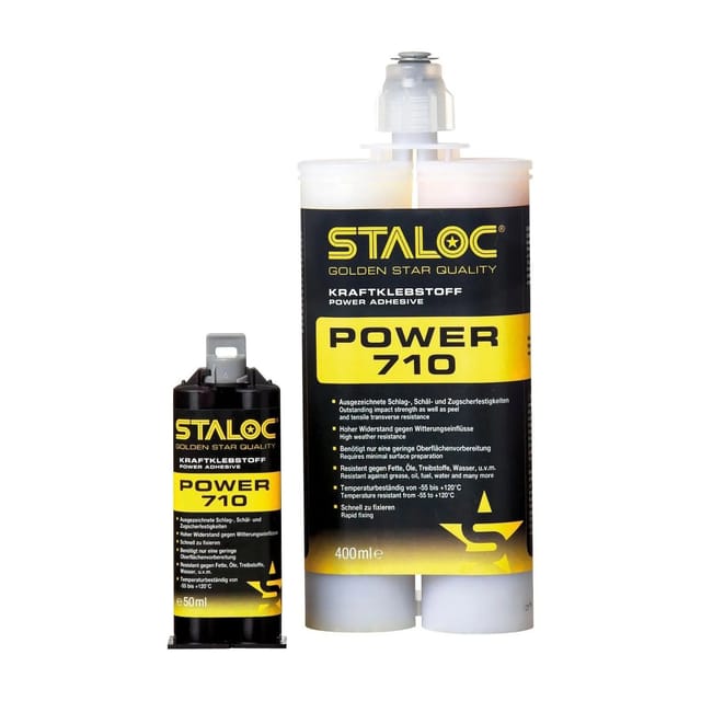 Power 710 50ml Milchig Weiß 2k-strukturklebstoff, 2 Komponentenkleber Ohne Mischer - Staloc