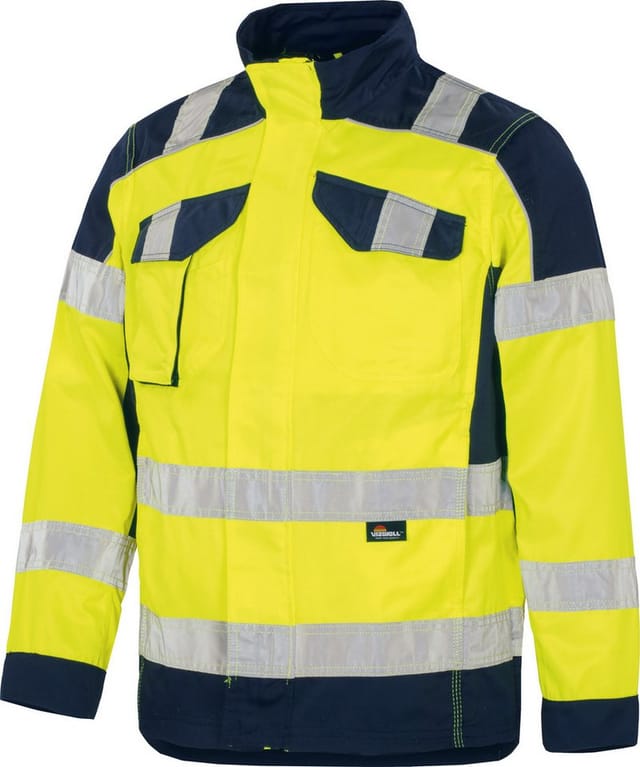 Trizeratop - Triuso Vizwell Warnschutz-kontrast-jacke Vwt112 M Leuchtgelb / Marine