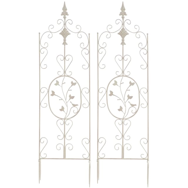 2er Set Rankgitter Burgus Antik-creme