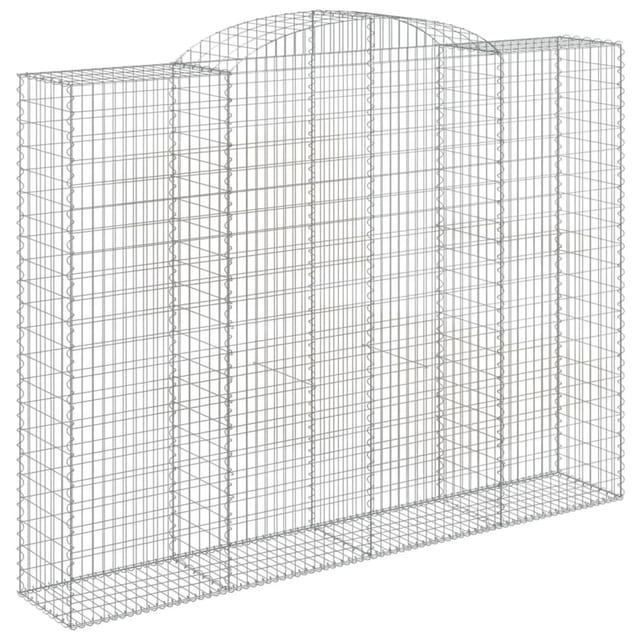 Vidaxl - Gabionen Mit Hochbogen 11 Stk 300x50x220/240cm Verzinktes Eisen