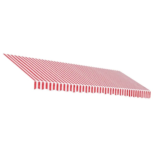 Markisenbespannung Rot Und Weiß Gestreift 4,5x3,5 M Vidaxl