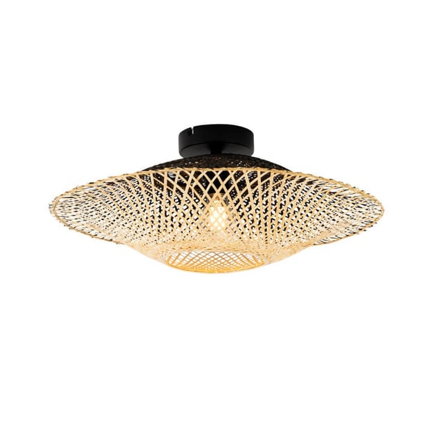 Orientalische Außendeckenleuchte Bambus 50 Cm Ip44 - Rina