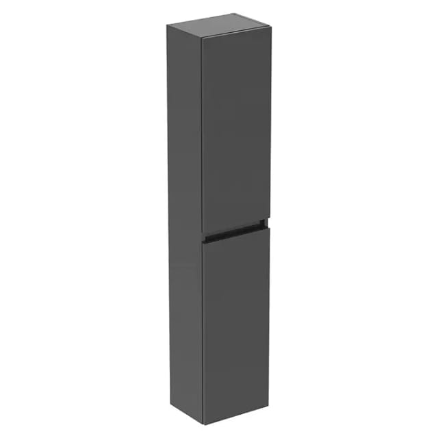 Ideal Standard Eurovit+ - Hochschrank, 150x30x24 Cm, 2 Türen, Scharniere Links/rechts, Grau Glänzend R0268ti