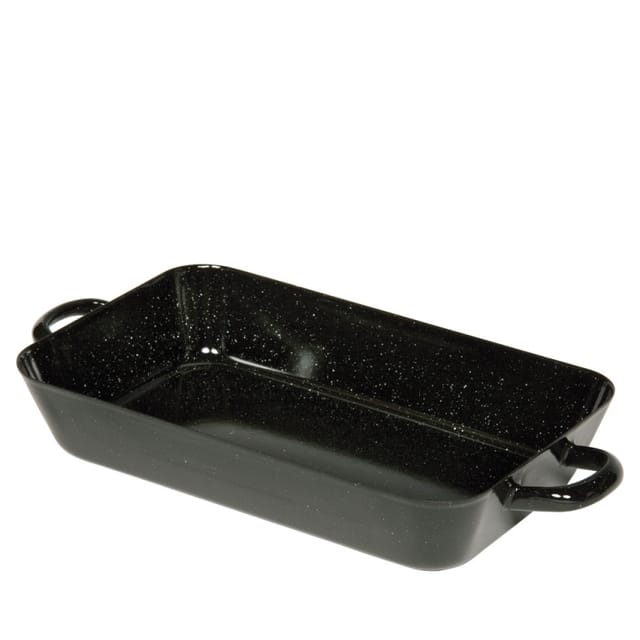 Riess Profi Pfanne Email, Schwarz, Länge: 370 Mm