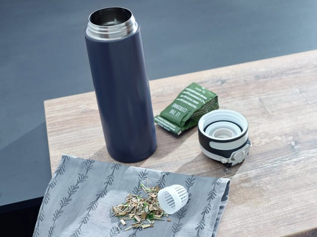 Mm_unverified_brand - Leifheit Thermobecher Flip 600 Ml Dunkelblau
