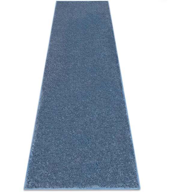Läufer Santa Fe Blau 74 Eben, Glatt, Einfarbig Blue 100x330 Cm