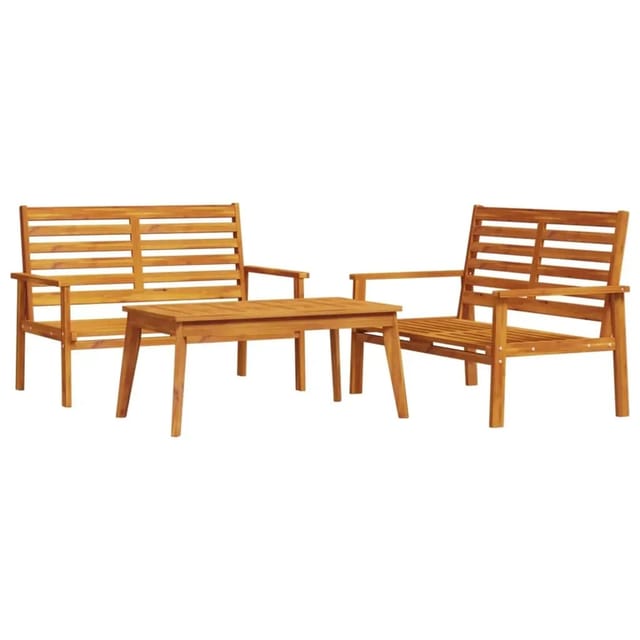 3-tlg. Garten-lounge-set Massivholz Akazie Vidaxl