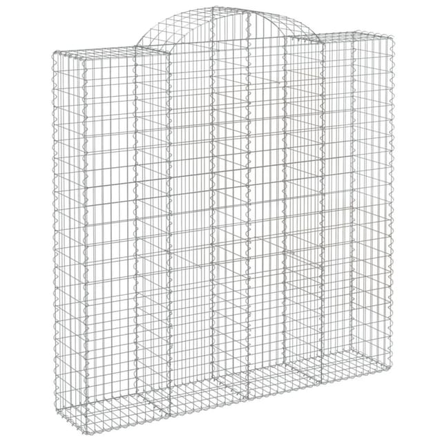 Vidaxl - Gabionen Mit Hochbogen 10stk. 200x50x200/220cm Verzinktes Eisen