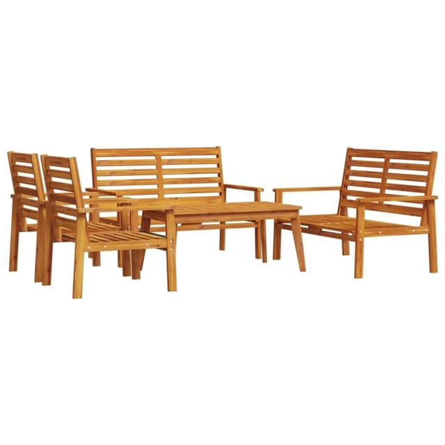 5-tlg. Garten-lounge-set Massivholz Akazie Vidaxl