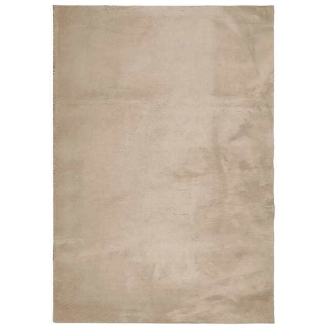 Vidaxl Teppich Huarte Kurzflor Weich Und Waschbar Sandfarben 120x170cm