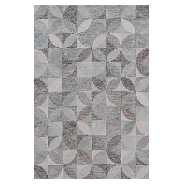 Beneffito - Teppich – Kollektion Rondo – Bergkristall – Teppich – Grau – 140 X 200 Cm