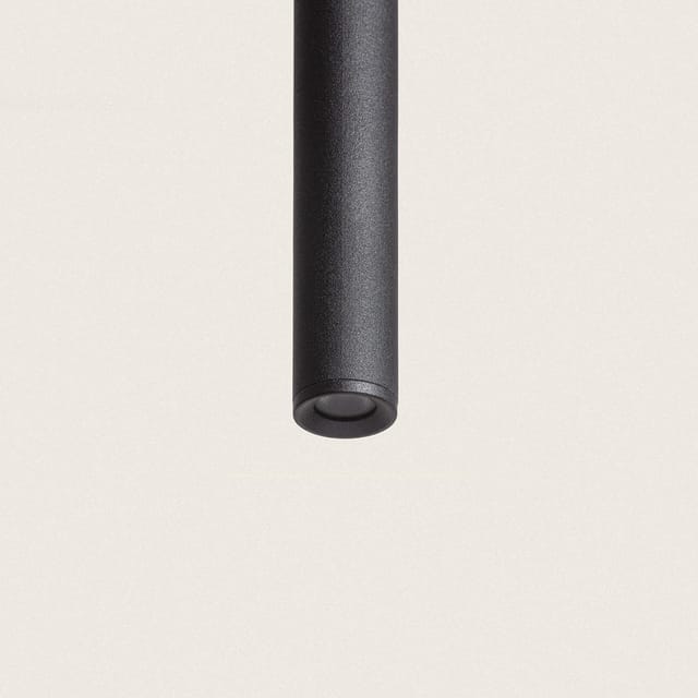 Led-pendelleuchte 3w Aluminium Evory L Schwarz