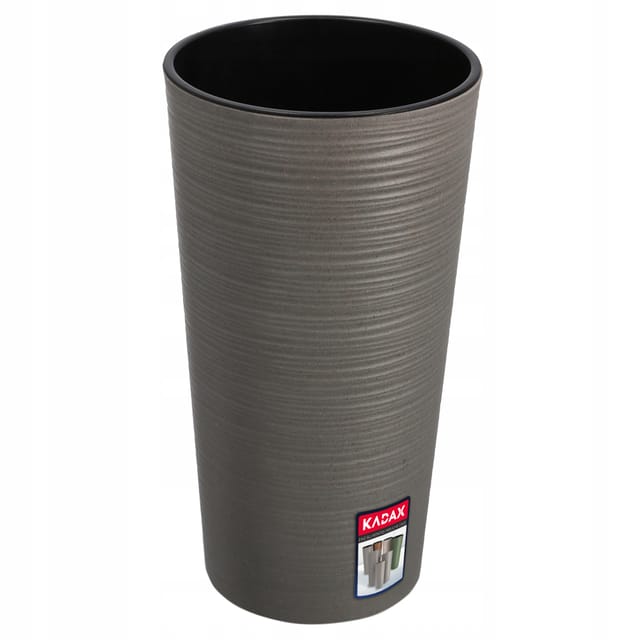 Kadax Bio-blumentopf, Mit Einlage, Pflanzkübel, 25 Cm, Grau
