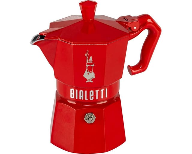 Bialetti Moka Exclusive Kaffeekanne Rot 3 Tassen
