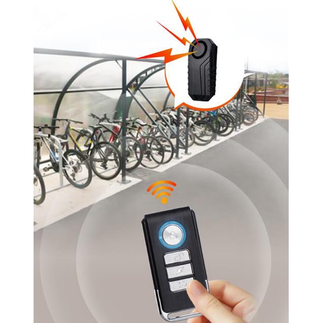 Fahrrad-elektrofahrzeug-fernbedienungsalarm, Drahtloser Induktions-diebstahlalarm, Lauter Schwarzer Vibrationsalarm